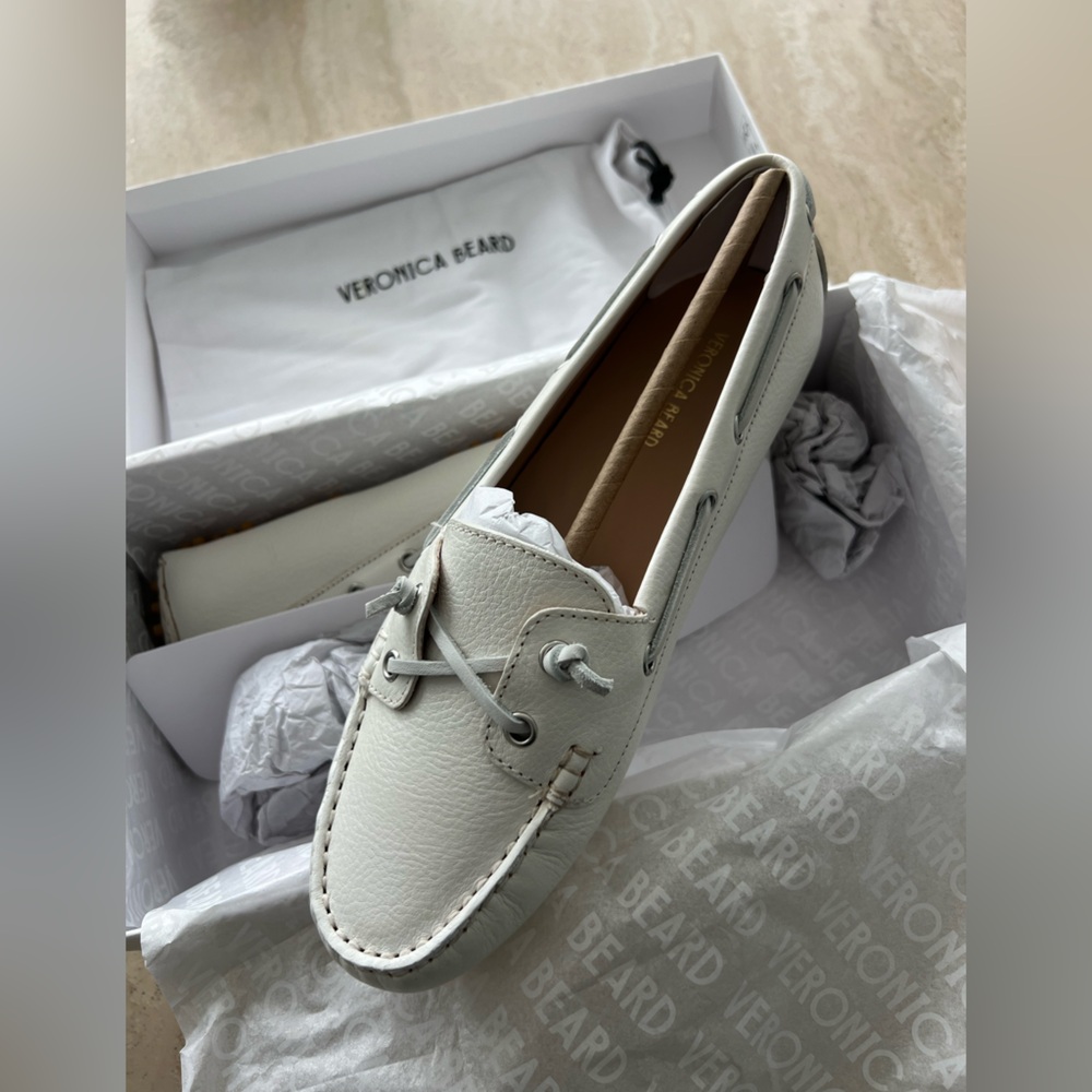 Veronica Beard Jia Boater Loafer in Coconut - Picture 6 of 6